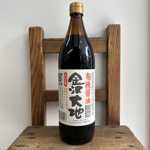 金沢大地 有機醤油 900ml