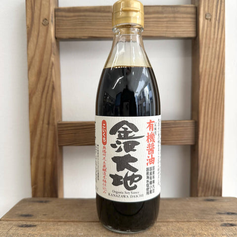 金沢大地 有機醤油 360ml