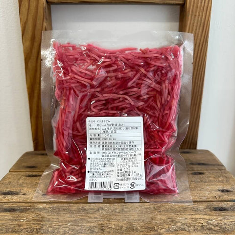 王隠堂　梅酢で漬けた紅しょうが（きざみ）100ｇ
