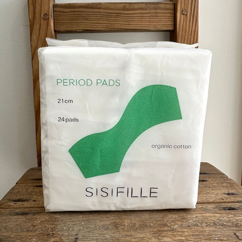 SISIFILLE PERIOD PADS（生理用ナプキン21cm　羽なし） 24枚入