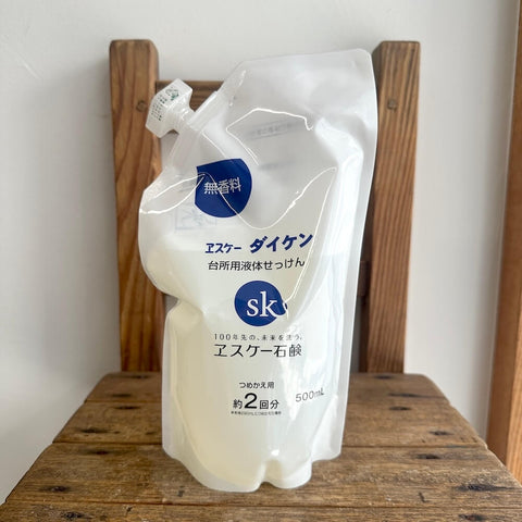 エスケー ダイケン 台所用液体せっけん無香料　つめかえ用　500ml